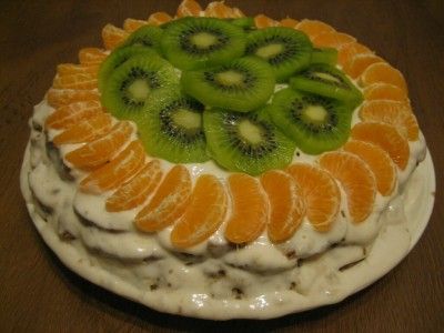 Домашний фруктовый торт
