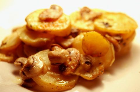 Запеканка с картофелем и грибами