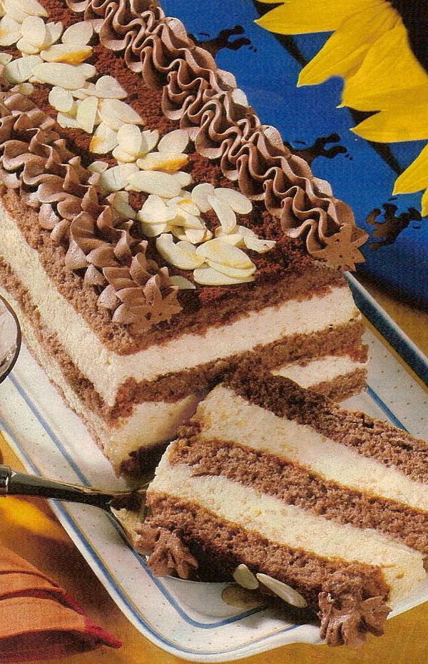 Шоколадно-миндальный тортик
