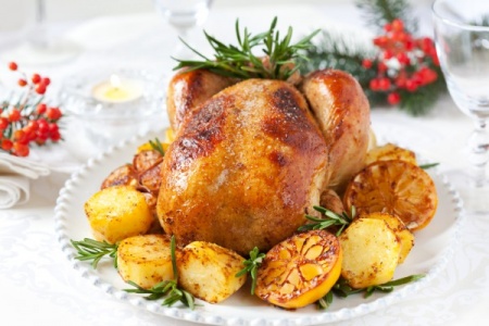 Рецепт - Рождественская запеченная курица