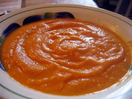 Постный морковный суп-пюре