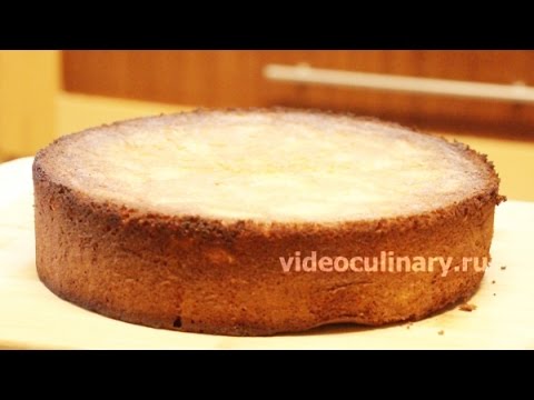 Рецепт - Мягкий воздушный бисквит от http://videoculinary.ru