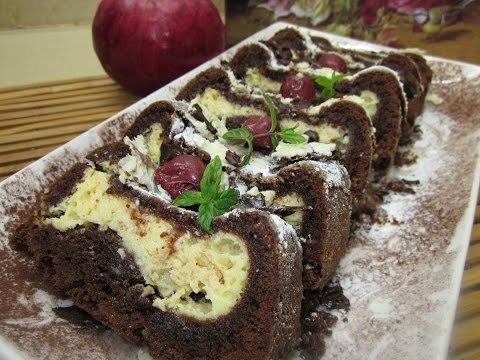 Рецепт- Шоколадный пирог с начинкой!