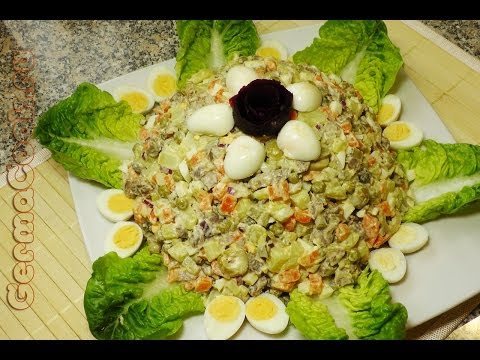 Салат 'Оливье' - видео рецепт от GermaCook