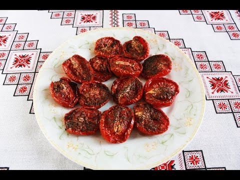 Вяленые помидоры рецепт Как приготовить вяленые помидоры Вялені помідори рецепт Помидоры с чесноком