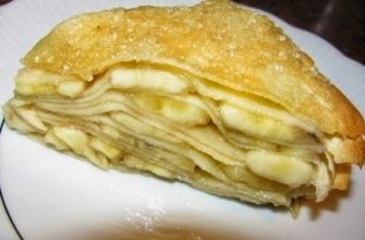 Нежный блинный яблочный пирог на Масленицу