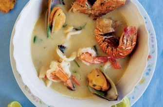 Суп с морепродуктами по-средиземноморски
