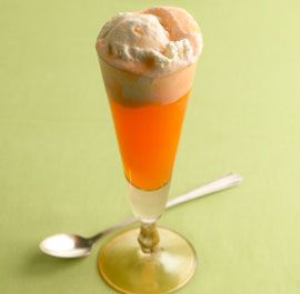 Апельсиновый коктейль с мороженым