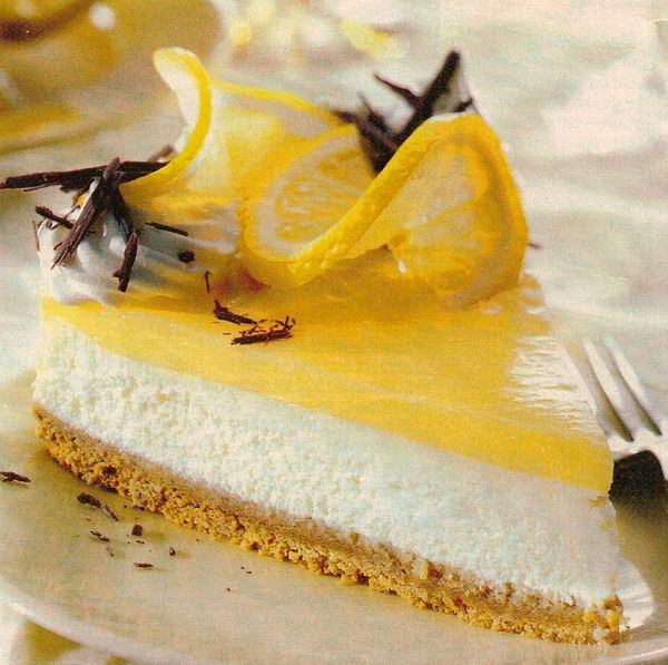 Лимонный торт с сыром