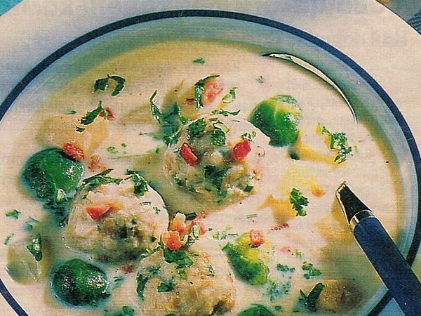 Мясной суп с фрикадельками