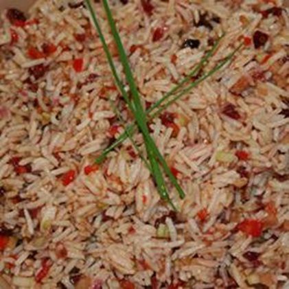 Салат с диким рисом