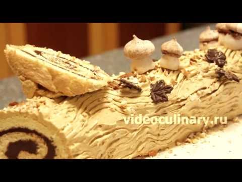 Рецепт - Торт Рождественское полено от 