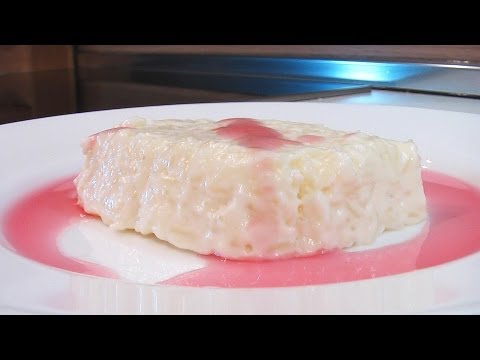 Рисовый крем с клюквенным соусом видео рецепт