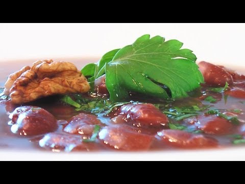 Суп из красной фасоли видео рецепт